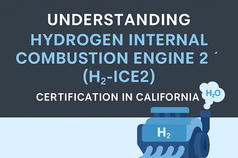 Understanding Hydrogen Internal Combustion Engine 2 (H2-ICE2) Certification in California
